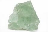 Green Cubic Fluorite Crystals with Phantoms - China #216275-1